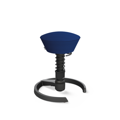 Aeris Swopper mit Gestell schwarz, Gleiter und Bezug Mesh